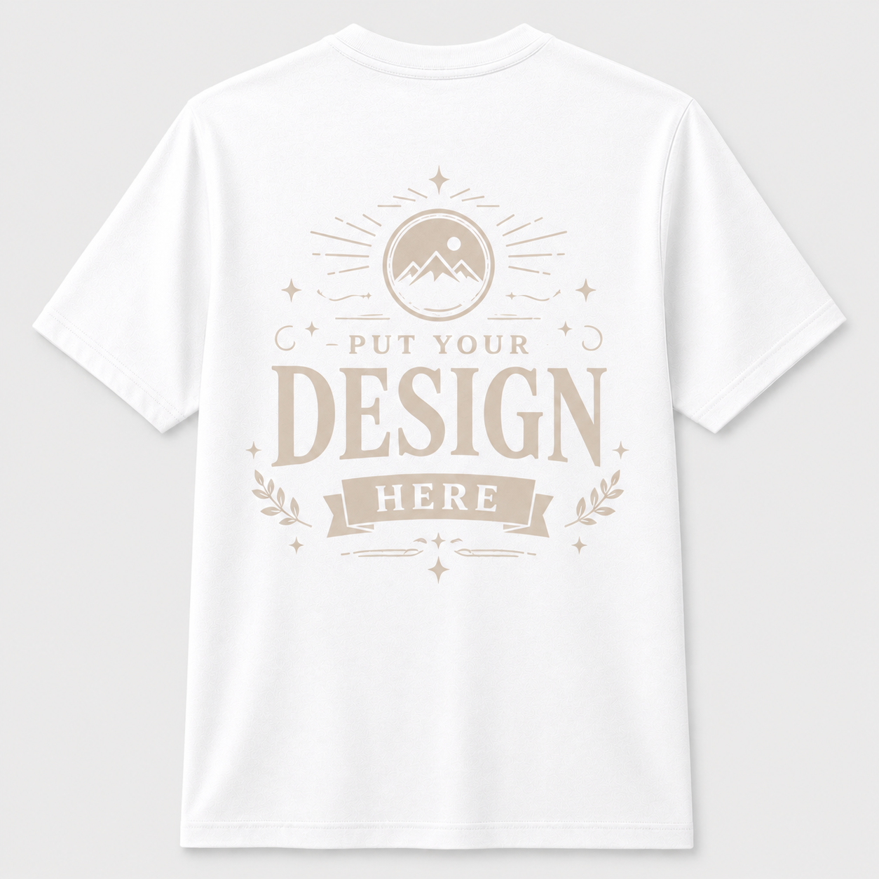 Design Your Own Premium T-Shirt – White – Back Print
