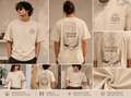 Design Your Own Premium T-Shirt – Beige – Both Sides Print